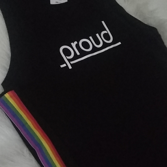 🔥$8 SALE PROUD PRIDE MEN'S TANK TOP H&M NWT - Picture 2 of 6